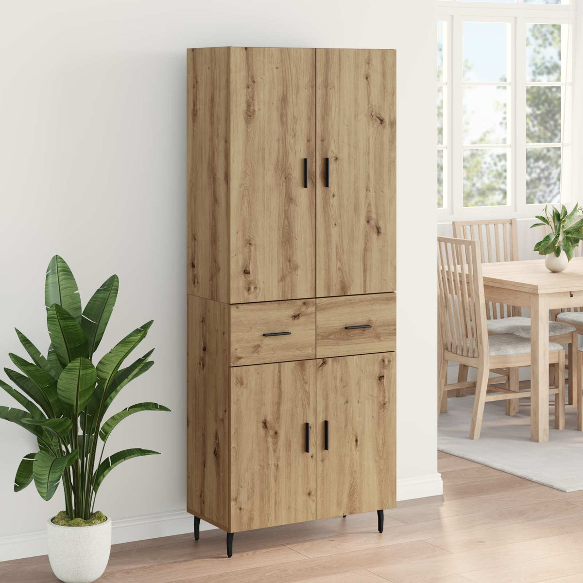 Magasfiú 2 db Artisan tölgy 69,5 x 34 x 180 cm Szerelt Fa 4