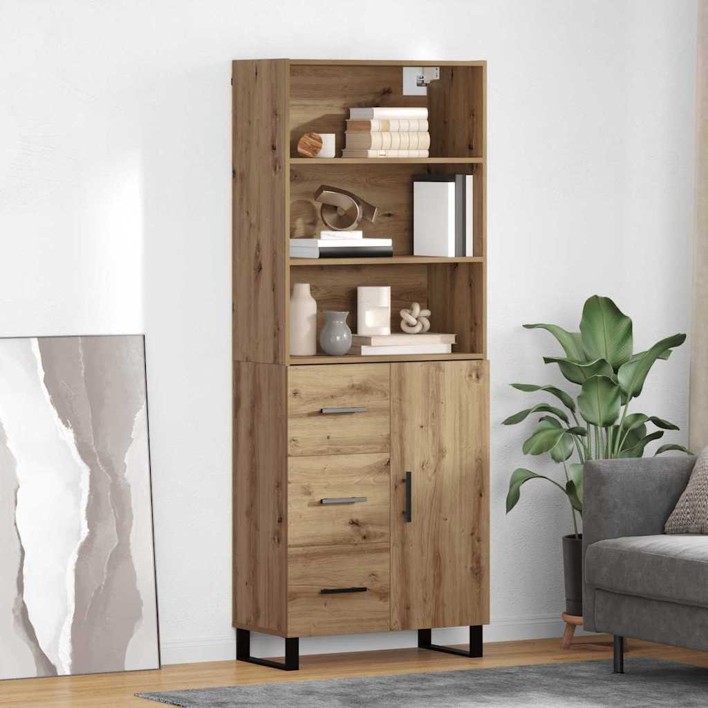Magasfiú 2 db Artisan tölgy 69,5 x 34 x 180 cm