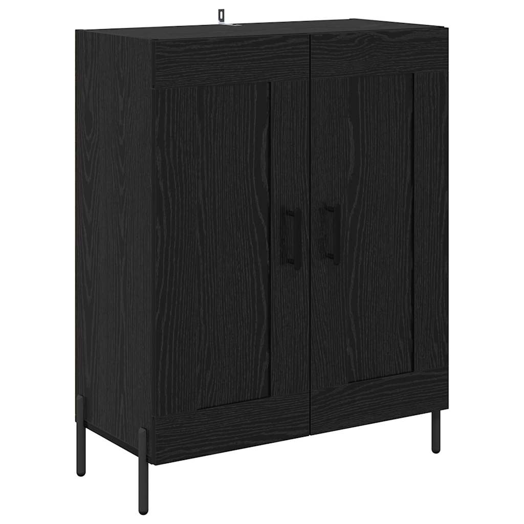 Magasfiú 2 db Fekete tölgy 69,5 x 34 x 180 cm Szerelt Fa 6
