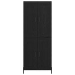 Magasfiú 2 db Fekete tölgy 69,5 x 34 x 180 cm Szerelt Fa 8