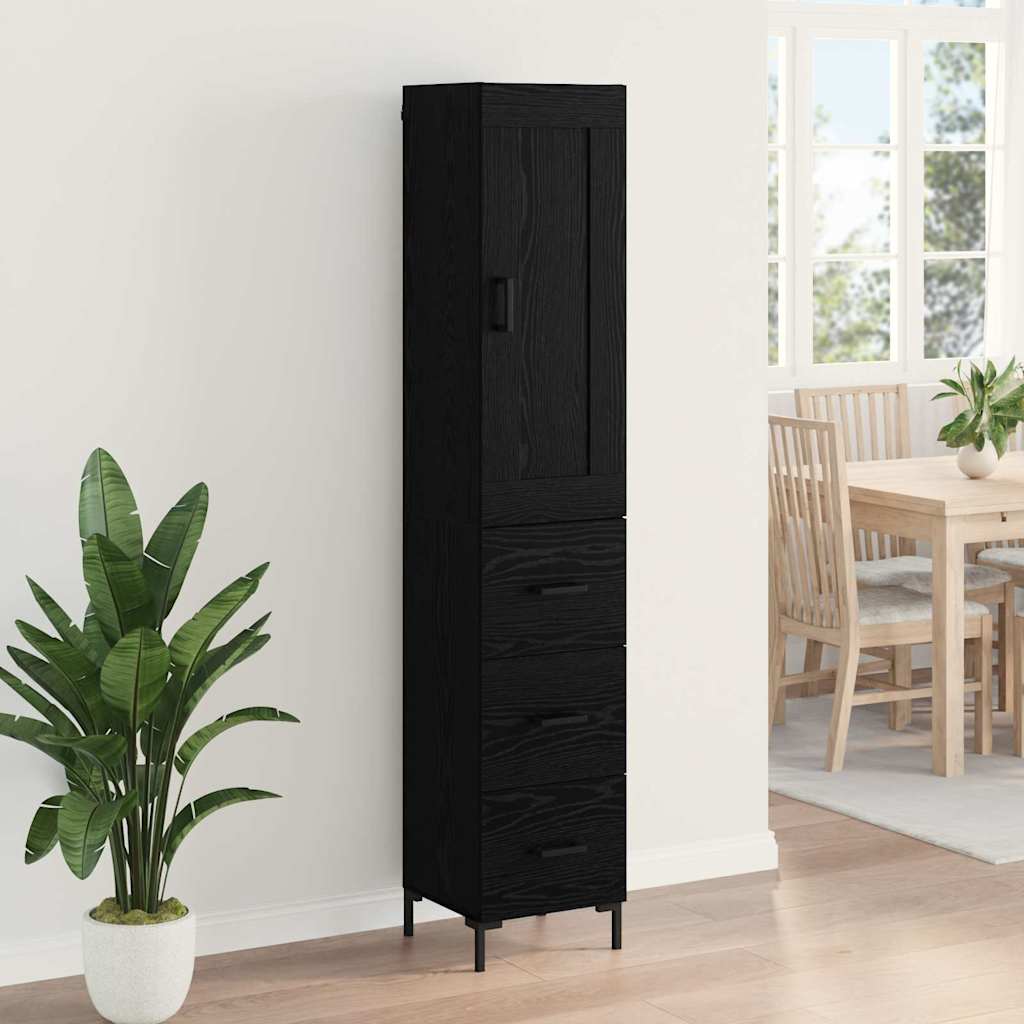 Magasfiú Fekete tölgy 34,5 x 34 x 180 cm Szerelt Fa 4