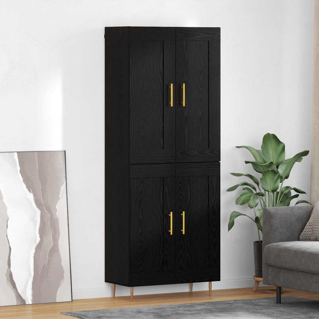 Magasfiú Fekete tölgy 69,5 x 34 x 180 cm Szerelt Fa