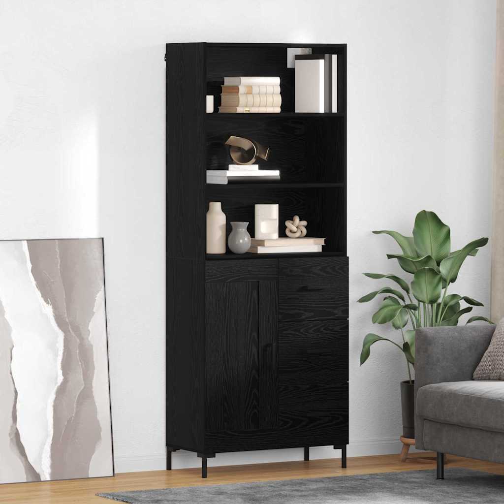 Magasfiú Fekete tölgy 69,5 x 34 x 180 cm Szerelt Fa