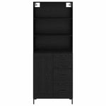 Magasfiú Fekete tölgy 69,5 x 34 x 180 cm Szerelt Fa 8