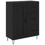 Magasfiú 2 db Fekete tölgy 69,5 x 34 x 180 cm Szerelt Fa 6