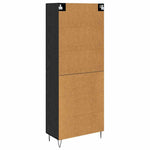 Magasfiú 2 db Fekete tölgy 69,5 x 34 x 180 cm Szerelt Fa 10