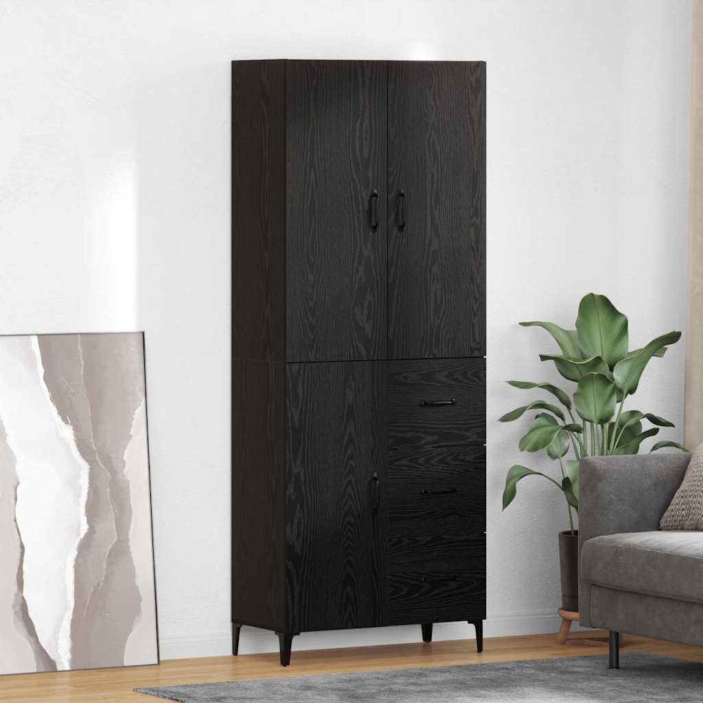 Magasfiú Fekete tölgy 69,5 x 34 x 180 cm Szerelt Fa