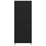 Magasfiú 2 db Fekete tölgy 69,5 x 34 x 180 cm Szerelt Fa 8