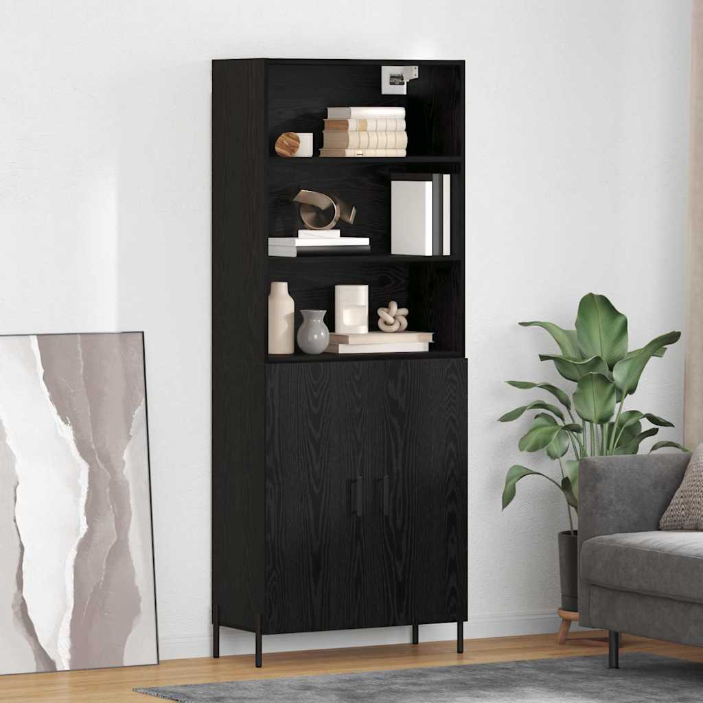 Magasfiú Fekete tölgy 69,5 x 34 x 180 cm Szerelt Fa