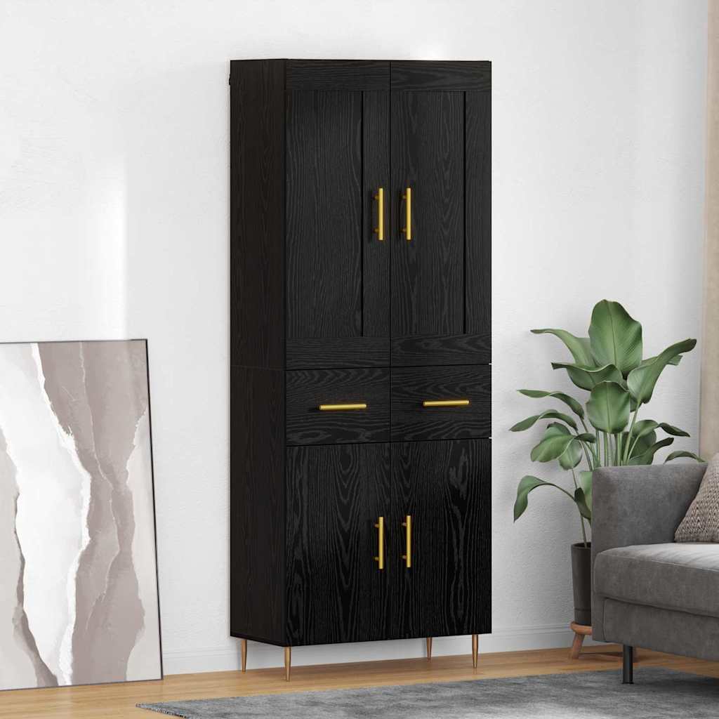 Magasfiú Fekete tölgy 69,5 x 34 x 180 cm Szerelt Fa