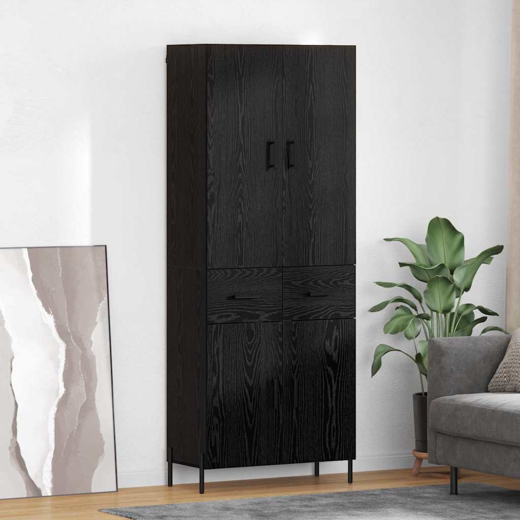 Magasfiú Fekete tölgy 69,5 x 34 x 180 cm Szerelt Fa