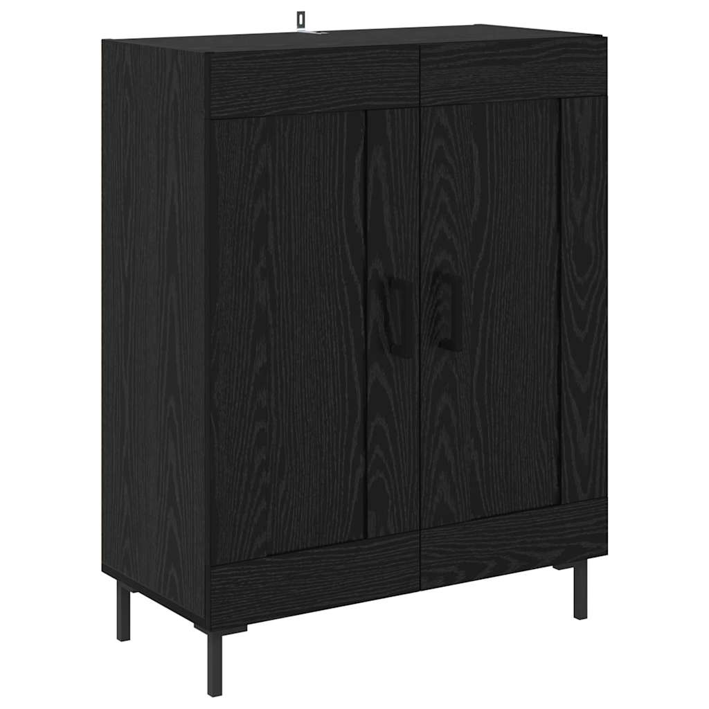 Magasfiú 2 db Fekete tölgy 69,5 x 34 x 180 cm Szerelt Fa 6