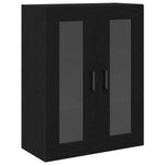 Magasfiú 2 db Fekete tölgy 69,5 x 34 x 180 cm Szerelt Fa 7