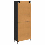 Magasfiú 2 db Fekete tölgy 69,5 x 34 x 180 cm Szerelt Fa 10