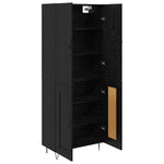 Magasfiú 2 db Fekete tölgy 69,5 x 34 x 180 cm Szerelt Fa 5