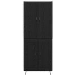 Magasfiú 2 db Fekete tölgy 69,5 x 34 x 180 cm Szerelt Fa 8