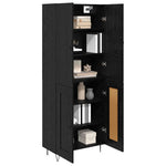 Magasfiú 2 db Fekete tölgy 69,5 x 34 x 180 cm Szerelt Fa 3