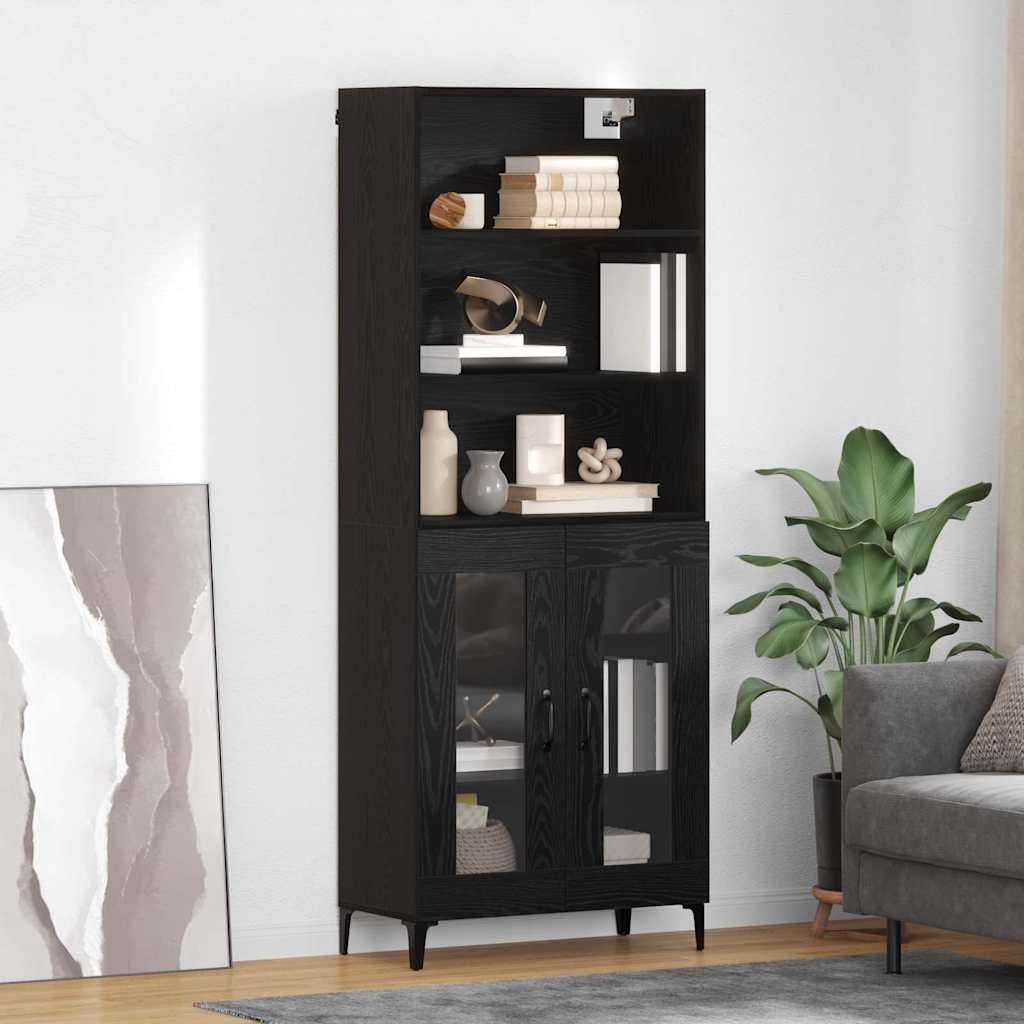 Magasfiú Fekete tölgy 69,5 x 34 x 180 cm Szerelt Fa