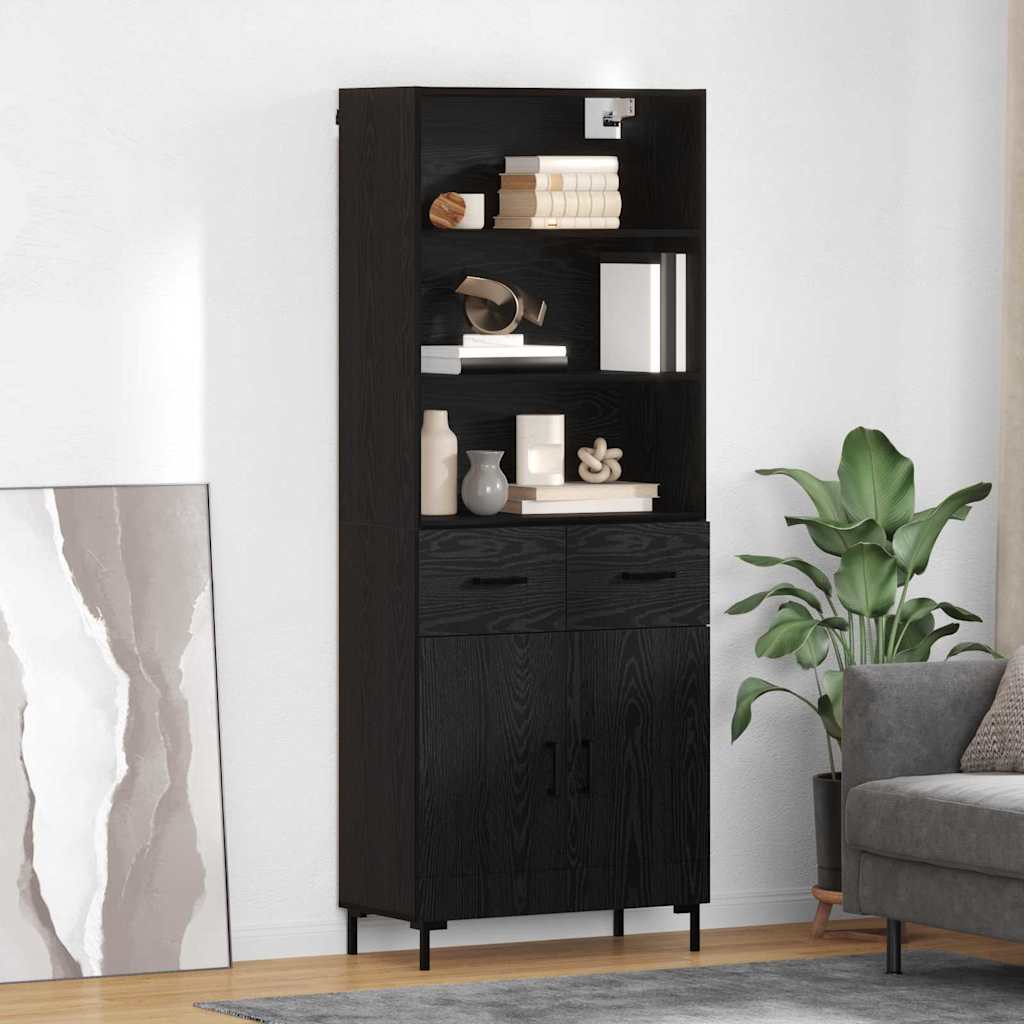 Magasfiú Fekete tölgy 69,5 x 34 x 180 cm Szerelt Fa