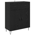 Magasfiú 2 db Fekete tölgy 69,5 x 34 x 180 cm Szerelt Fa 6