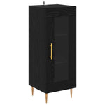 Magasfiú 2 db Fekete tölgy 34,5 x 34 x 180 cm Szerelt Fa 6