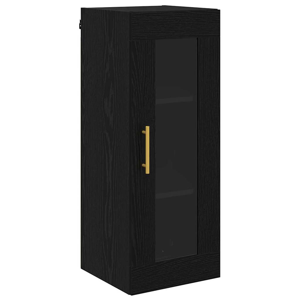 Magasfiú 2 db Fekete tölgy 34,5 x 34 x 180 cm Szerelt Fa 7
