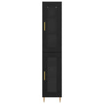 Magasfiú 2 db Fekete tölgy 34,5 x 34 x 180 cm Szerelt Fa 8