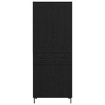 Magasfiú 2 db Fekete tölgy 69,5 x 34 x 180 cm Szerelt Fa 8