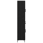 Magasfiú 2 db Fekete tölgy 69,5 x 34 x 180 cm Szerelt Fa 9