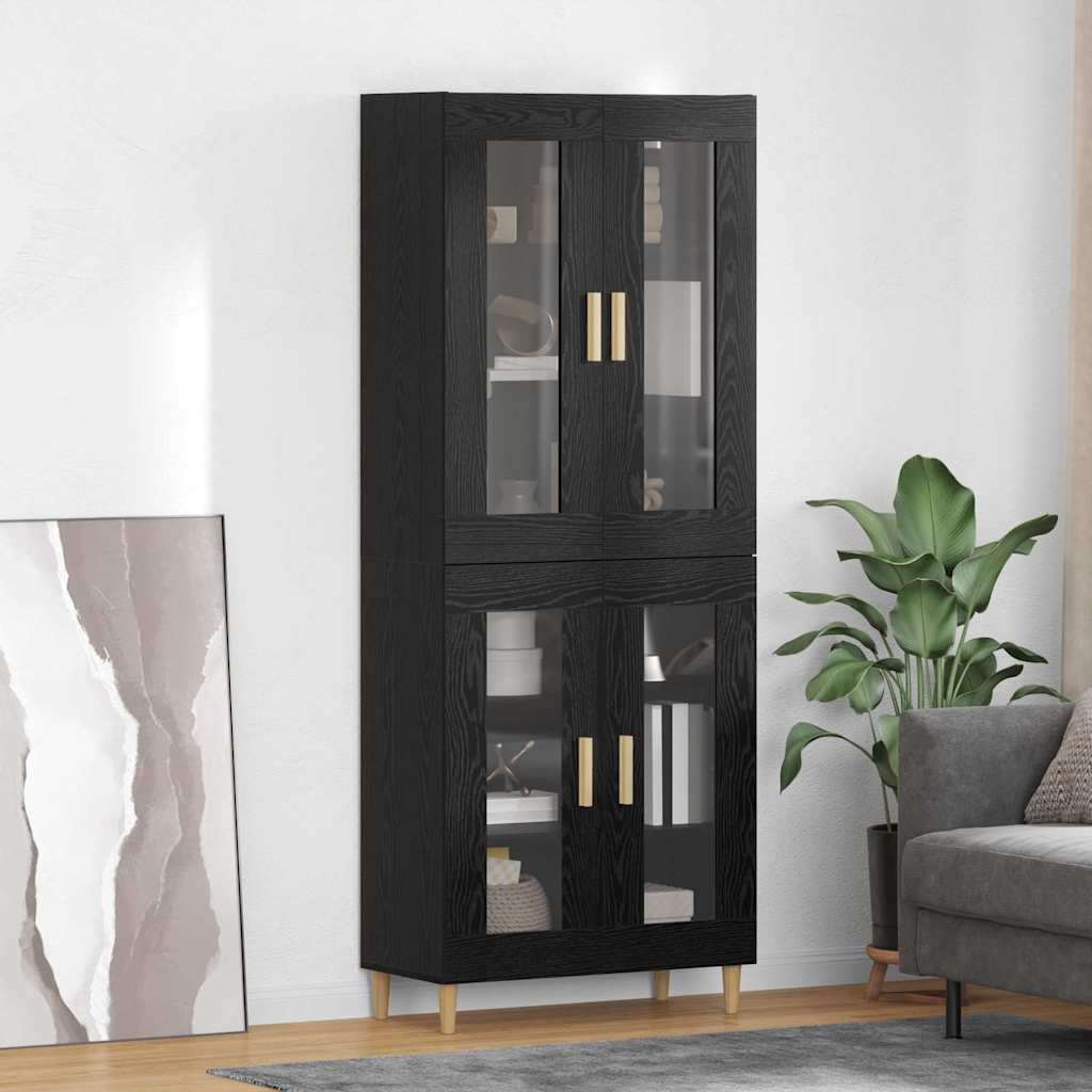 Magasfiú Fekete tölgy 69,5 x 34 x 180 cm Szerelt Fa