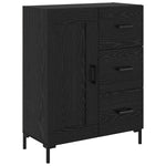 Magasfiú 2 db Fekete tölgy 69,5 x 34 x 180 cm Szerelt Fa 6