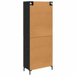 Magasfiú 2 db Fekete tölgy 69,5 x 34 x 180 cm Szerelt Fa 10
