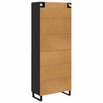 Magasfiú 2 db Fekete tölgy 69,5 x 34 x 180 cm Szerelt Fa 10