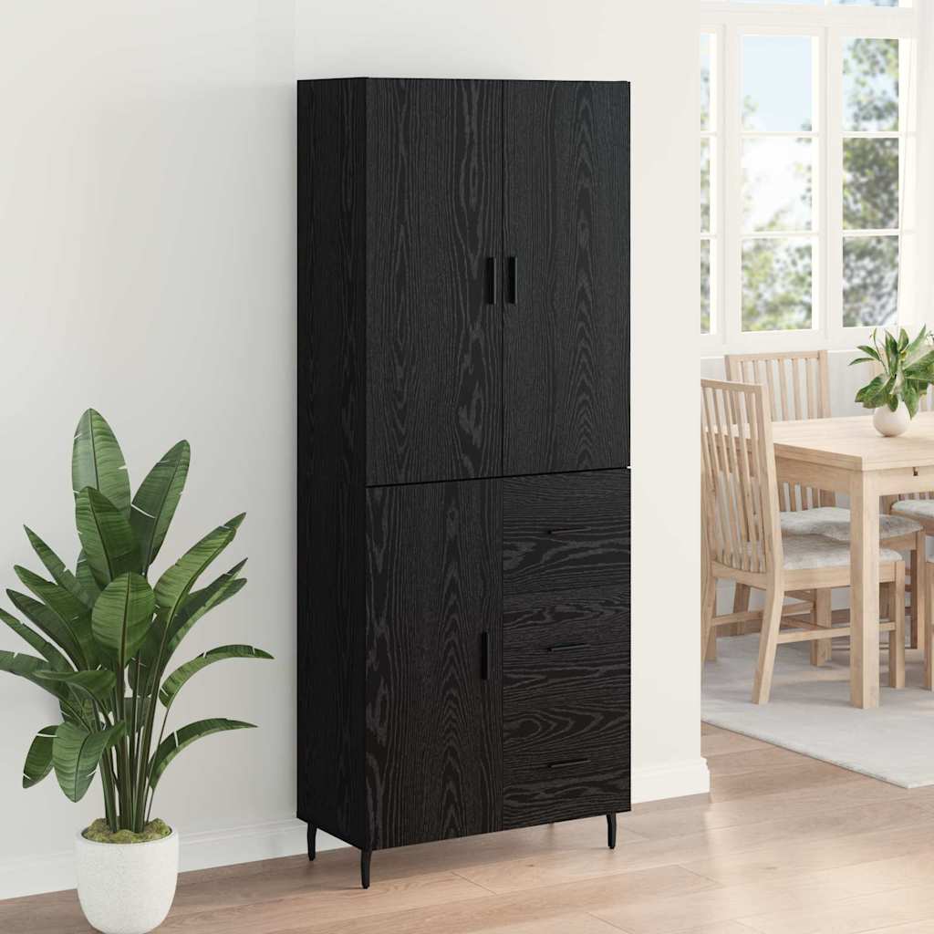 Magasfiú 2 db Musta tammi 69,5 x 34 x 180 cm Szerelt Fa 4