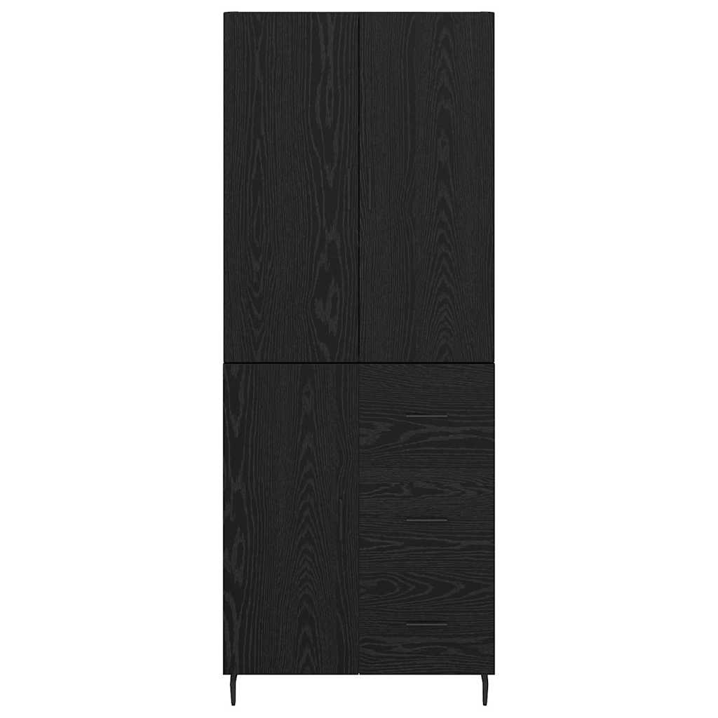Magasfiú 2 db Musta tammi 69,5 x 34 x 180 cm Szerelt Fa 8