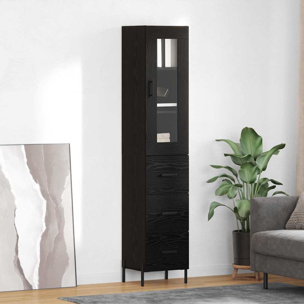 Magasfiú Fekete tölgy 34,5 x 34 x 180 cm Szerelt Fa