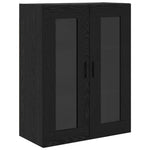 Magasfiú 2 db Fekete tölgy 69,5 x 34 x 180 cm Szerelt Fa 7