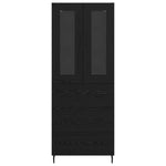Magasfiú 2 db Fekete tölgy 69,5 x 34 x 180 cm Szerelt Fa 8