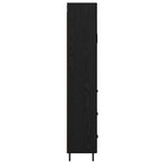 Magasfiú 2 db Fekete tölgy 69,5 x 34 x 180 cm Szerelt Fa 9