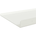 Lebegő polc 2 db Fehér 40 x 18 x 2,5 cm Acél 7