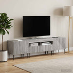 3 darabos LED TV szekrény Szürke Sonoma Szerelt Fa 3
