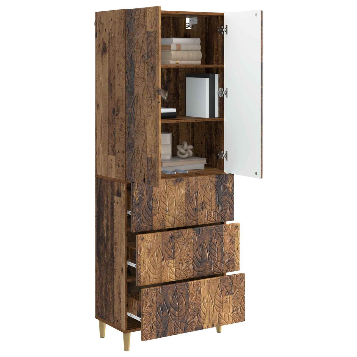 Szekrény szett 2 db 66 x 34,5 x 90 cm Szerelt Fa Antik Fa 3