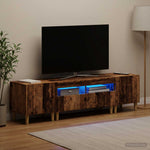 3 darabos LED TV szekrény DELFT Antik Fa Szerelt Fa 3