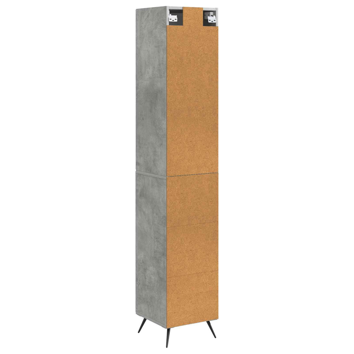 Szekrény szett 2 db 34,5 x 34,5 x 90 cm Szerelt Fa Betonszürke 7