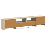 5 darabos LED TV szekrény UTRECHT 3 db Sonoma Tölgy Szerelt Fa 6