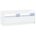 5 darabos LED TV szekrény UTRECHT 3 db Magasfényű Fehér 5