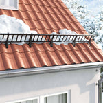 Tető havazásvédő Fekete 800 x 29,5 x 34,5 cm Acél