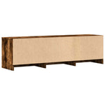 LED-es tévéállvány 140 x 34 x 40 cm Füstölt Tölgy Mérnöki fa 8