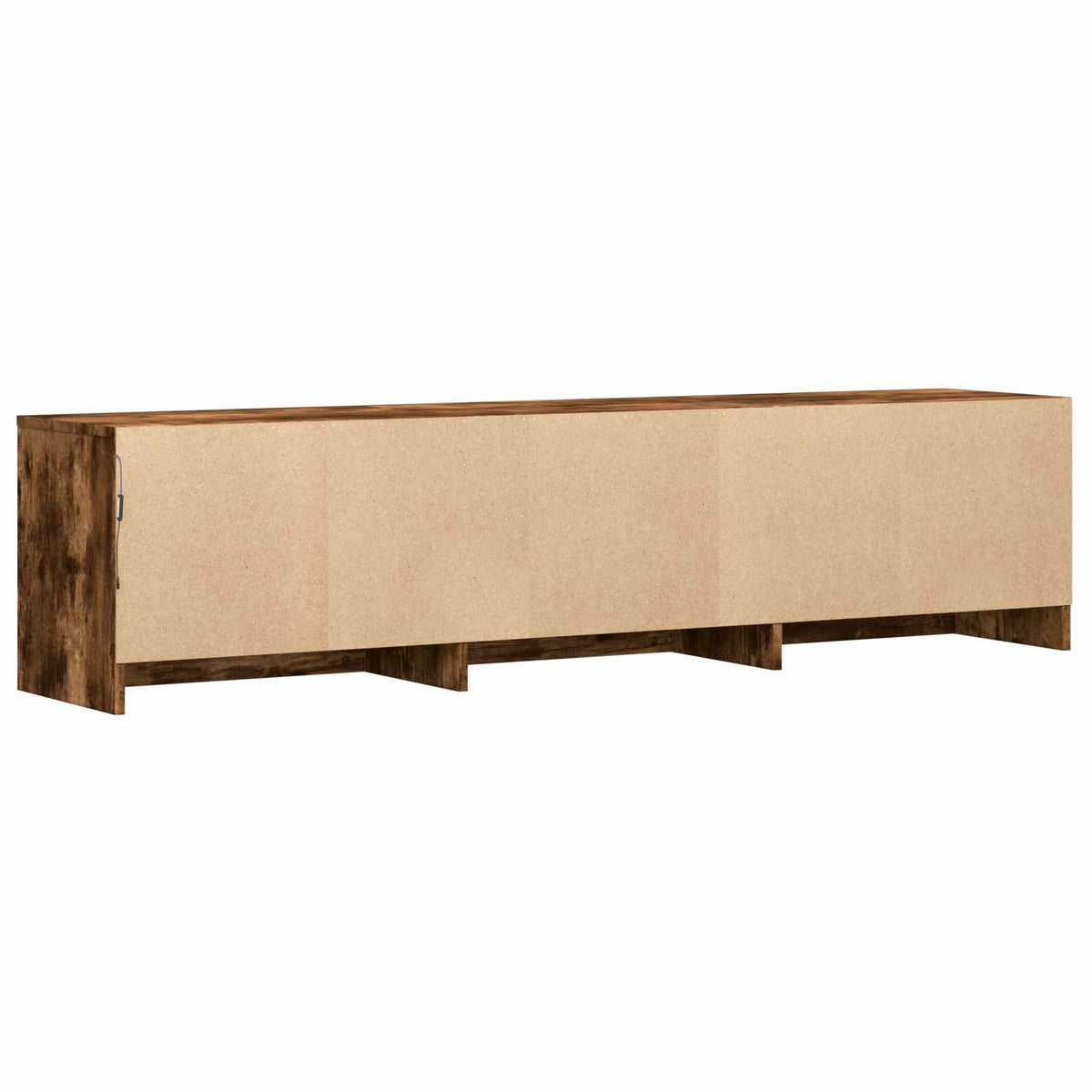 LED-es tévéállvány 165 x 34 x 40 cm Füstölt Tölgy Mérnöki fa 8