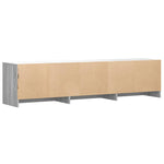 LED-es tévéállvány 165x34x40 cm Szürke Sonoma Mérnöki fa 8